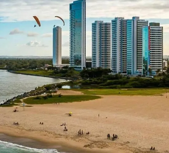 Flats Vista Para O Mar - Pe Na Areia - 4 Opcoes De Quarto Com Cafe Da Manha