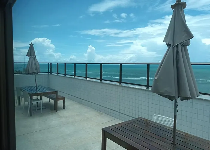 Flats Vista Para O Mar - Pe Na Areia - 4 Opcoes De Quarto Com Cafe Da Manha